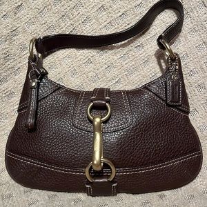 Vintage Coach Hampton Pebbled Leather - Brown/Maple 10284